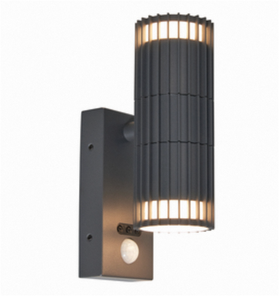 Muto Outdoor Up Down Wall Light PIR Sensor- Black/ Anthracite