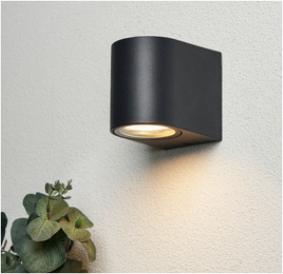 Iona 1/2Lt Up and Down Outdoor Wall Light- Black