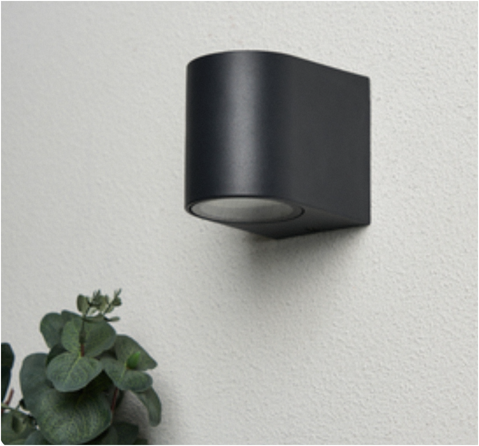 Iona 1/2Lt Up and Down Outdoor Wall Light- Black