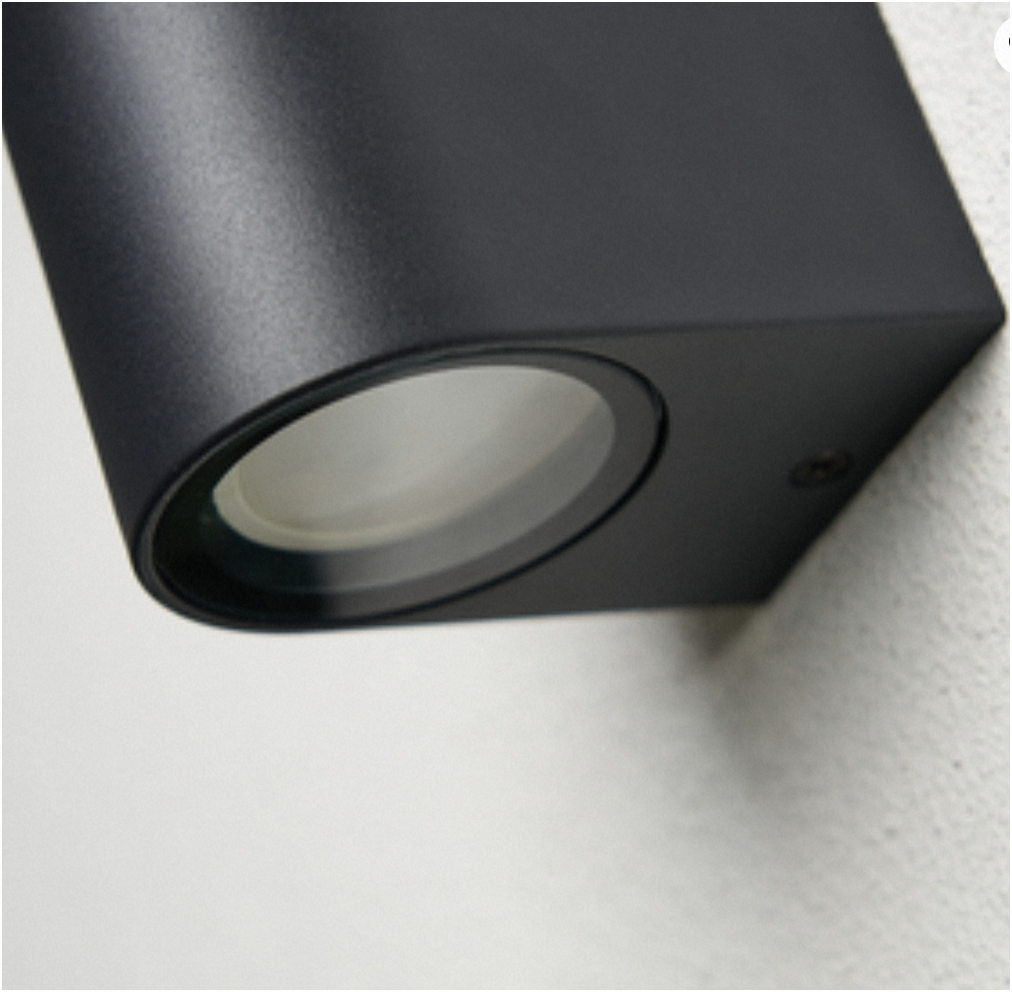 Iona 1/2Lt Up and Down Outdoor Wall Light- Black