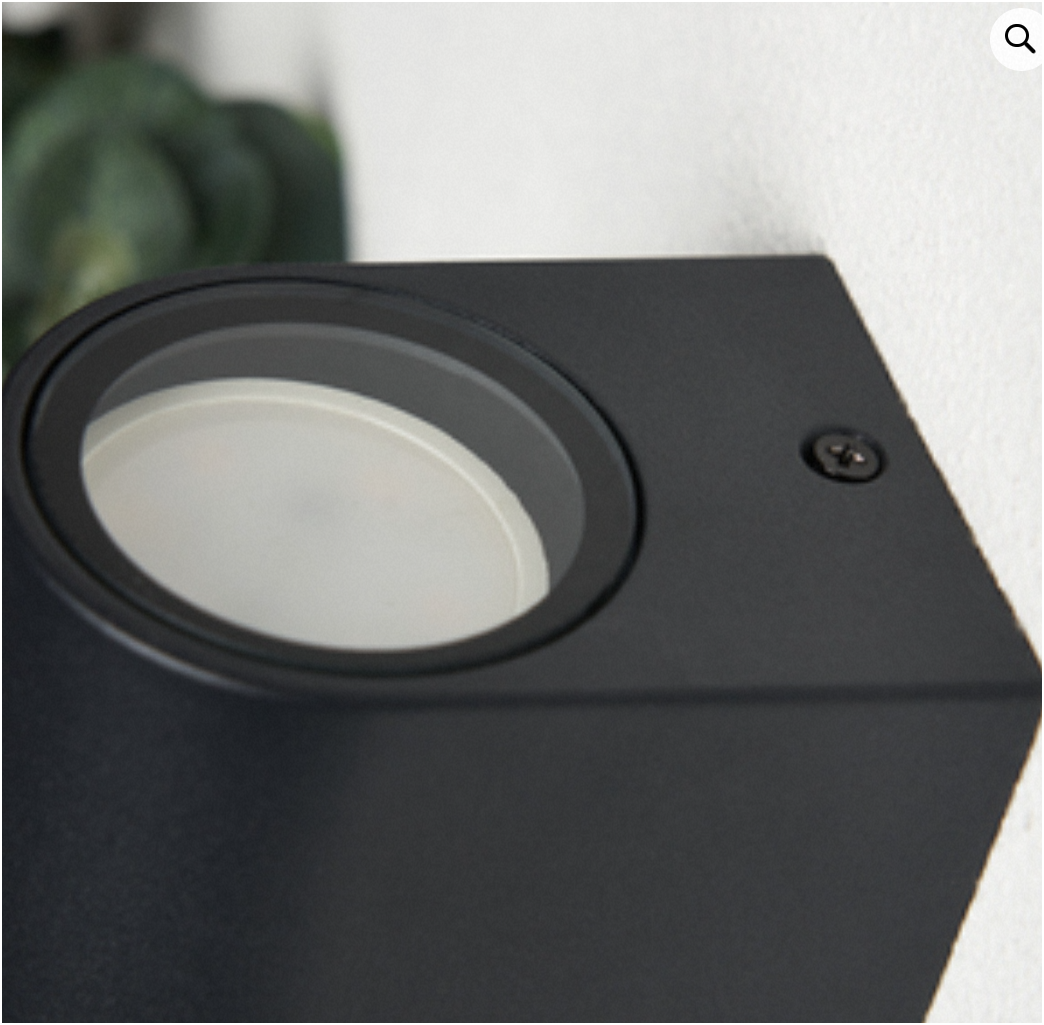 Iona 1/2Lt Up and Down Outdoor Wall Light- Black