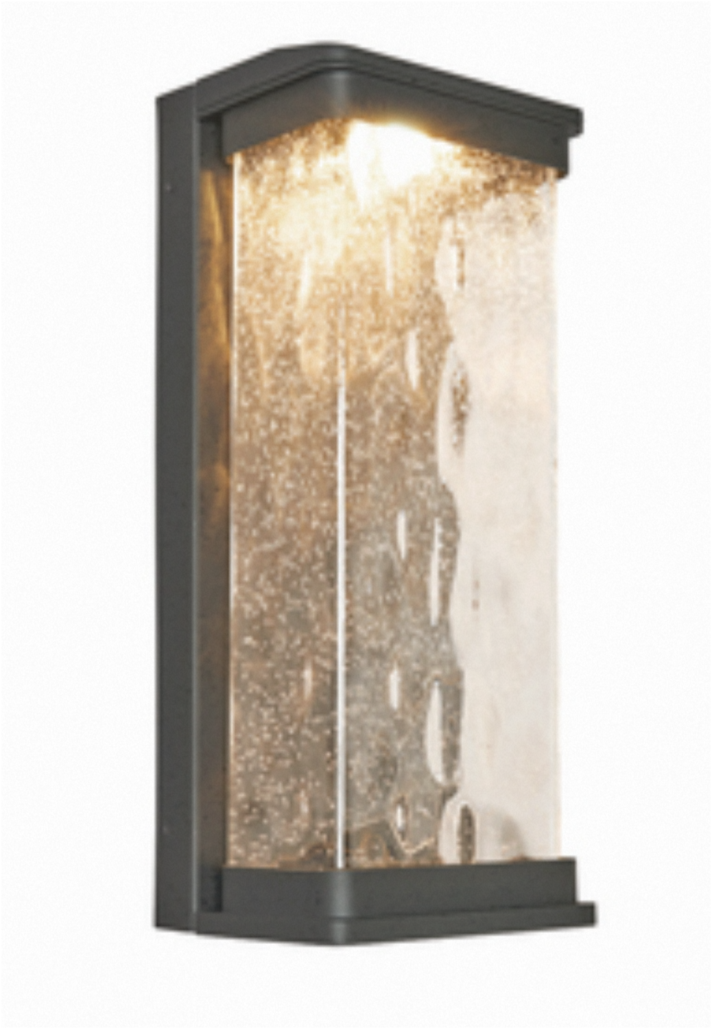 Yates 25w LED Large Water Glass Lantern- Black