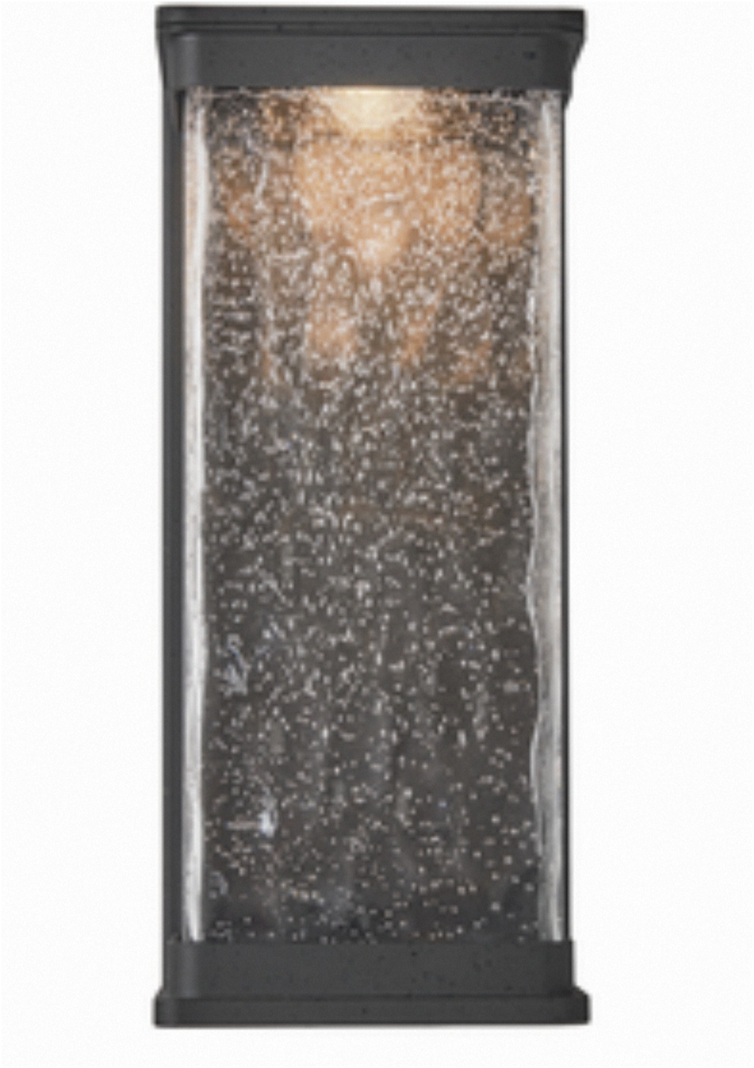 Yates 25w LED Large Water Glass Lantern- Black