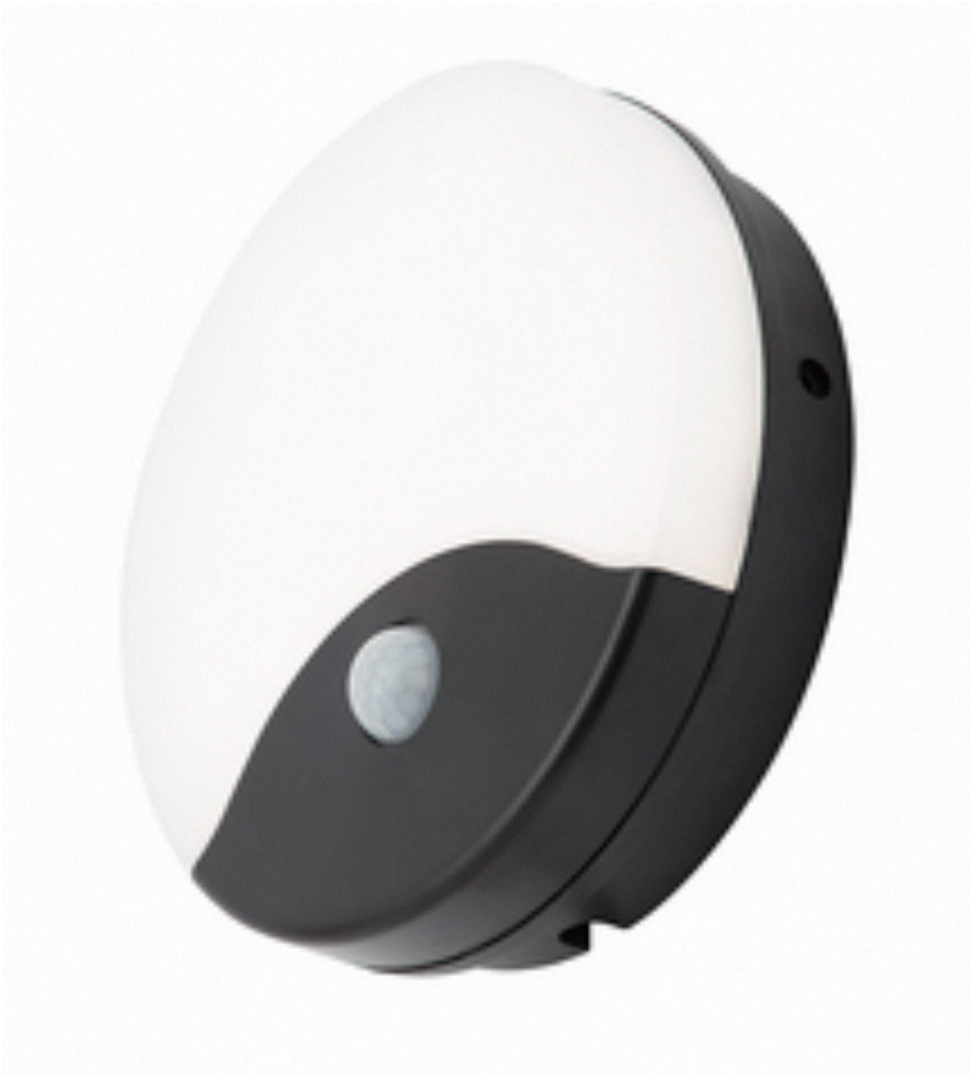Turus 15 Watt LED Outdoor Bulkhead Light with PIR- Round/ Oval Finish