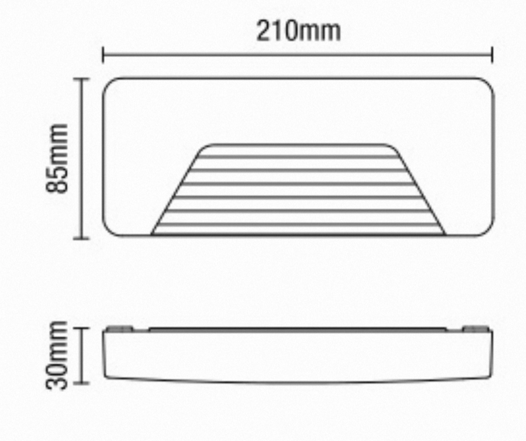 Breez LED Surface Brick Wall Light- Anthracite