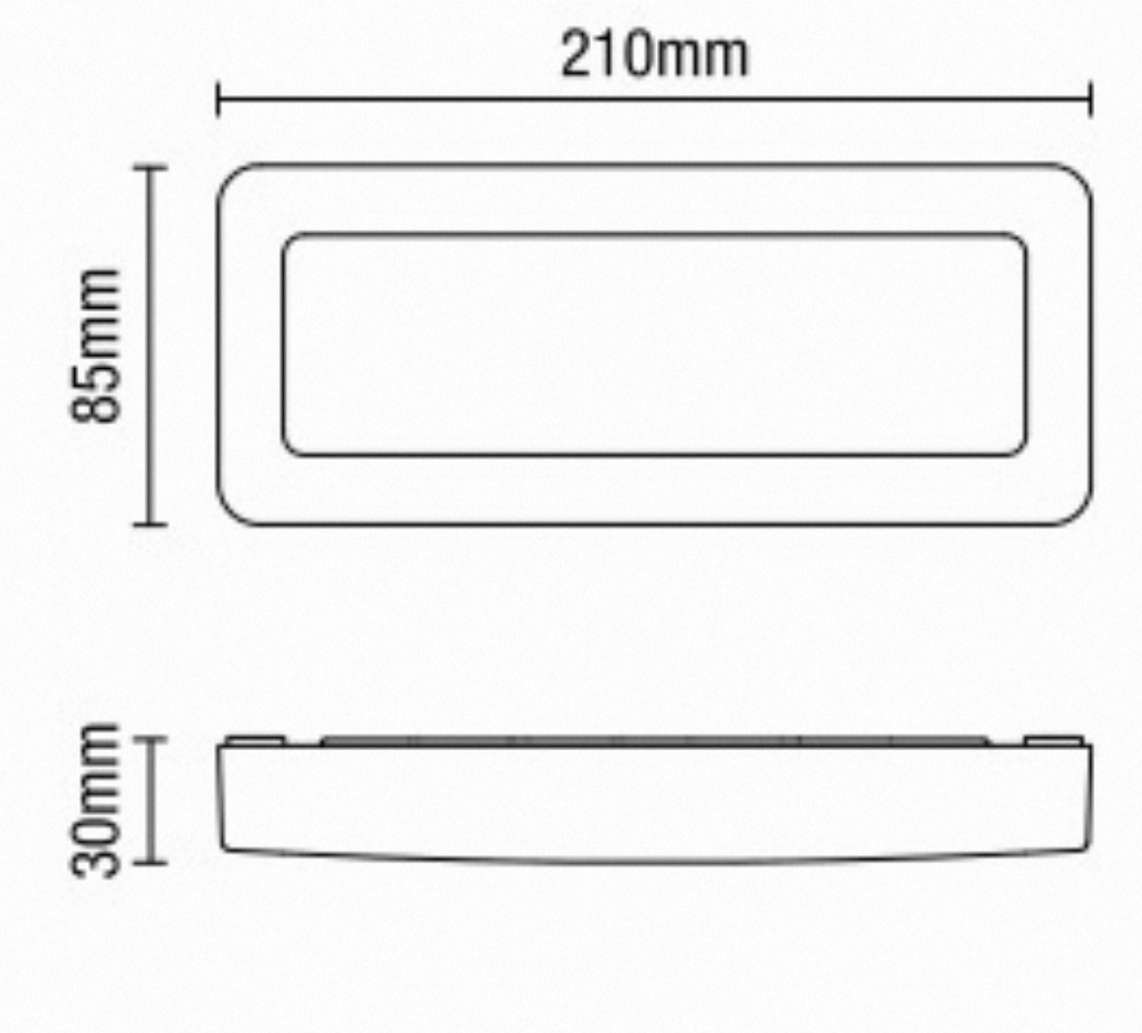 Breez LED Surface Brick Wall Light- Anthracite