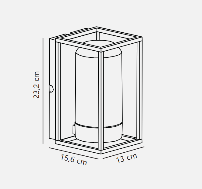 Griffin Wall light- Smoked Finish