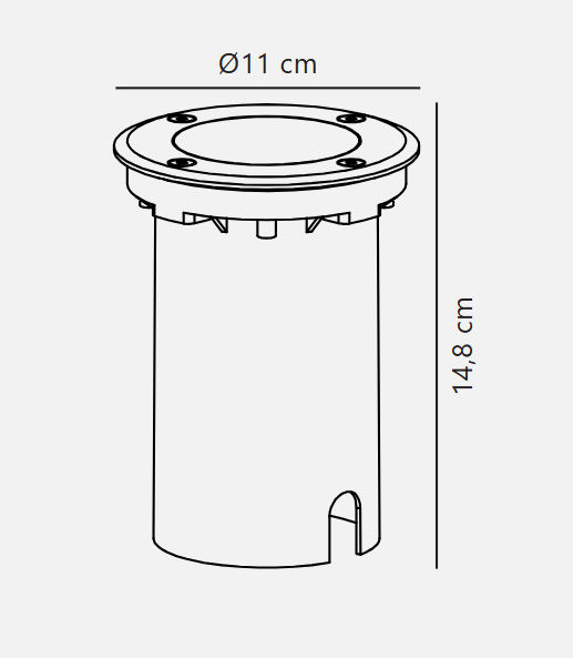Andor Recessed light- Stainless steel