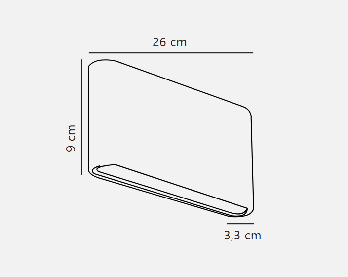 Kinver Wall Light- Black/ White