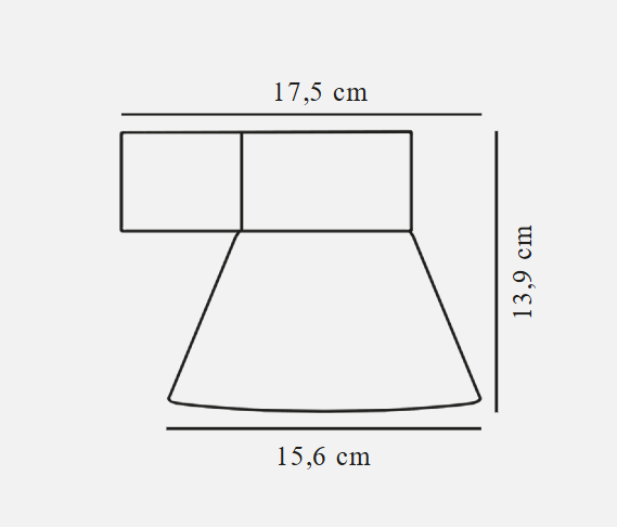 Kyklop Cone Wall light- Rusty/ Black Finish