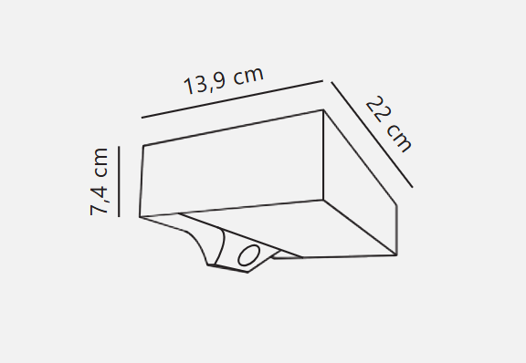 Monay Round/ Square Solar Wall light