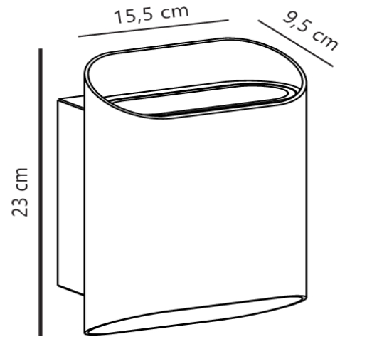 Nico 22 Round Maxi Wall light