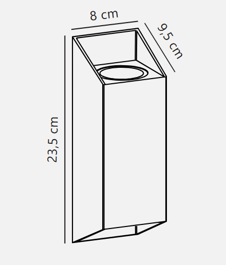 Nico Round/ Square 22' Wall light - Various Finishes