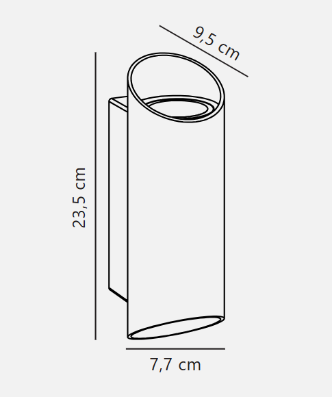 Nico Round/ Square 22' Wall light - Various Finishes