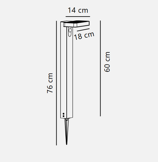 Rica Round/ Square Solar Garden light
