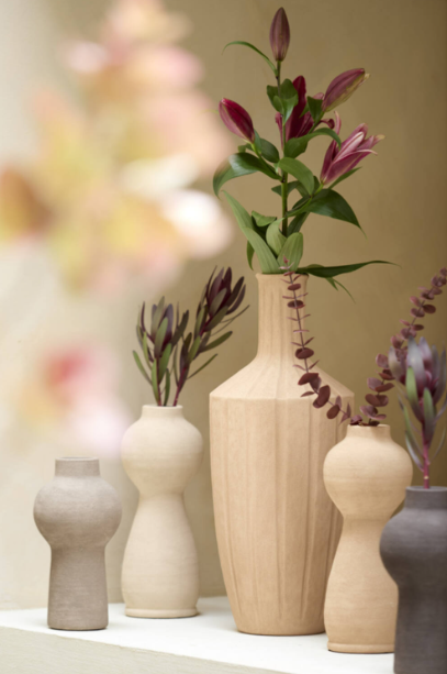 YECLA Vase Deco - Ceramics Light Peach