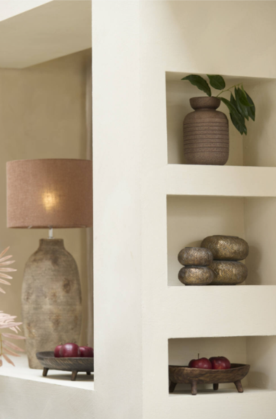 ARPINO Vase Deco - Ceramics Matt Dark Brown