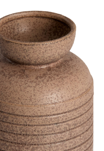 ARPINO Vase Deco - Ceramics Matt Dark Brown