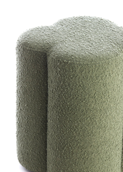 NALANI Pouf - Bouclé Dark Green
