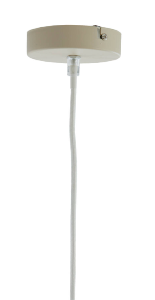 Zubeda Hanging Lamp - Linen Natural/ White Finishes