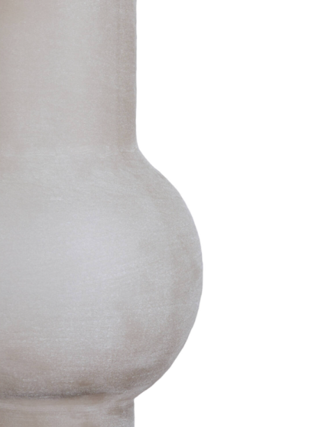 LAZARO Vase - Glass Matt Light Brown