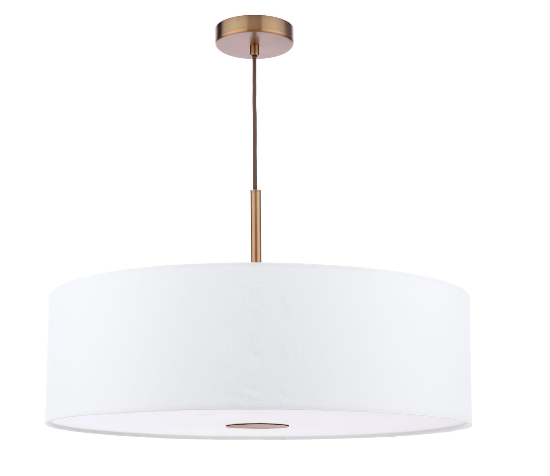 Isla 3 Light Pendant- Antique Bronze and Ivory Shade