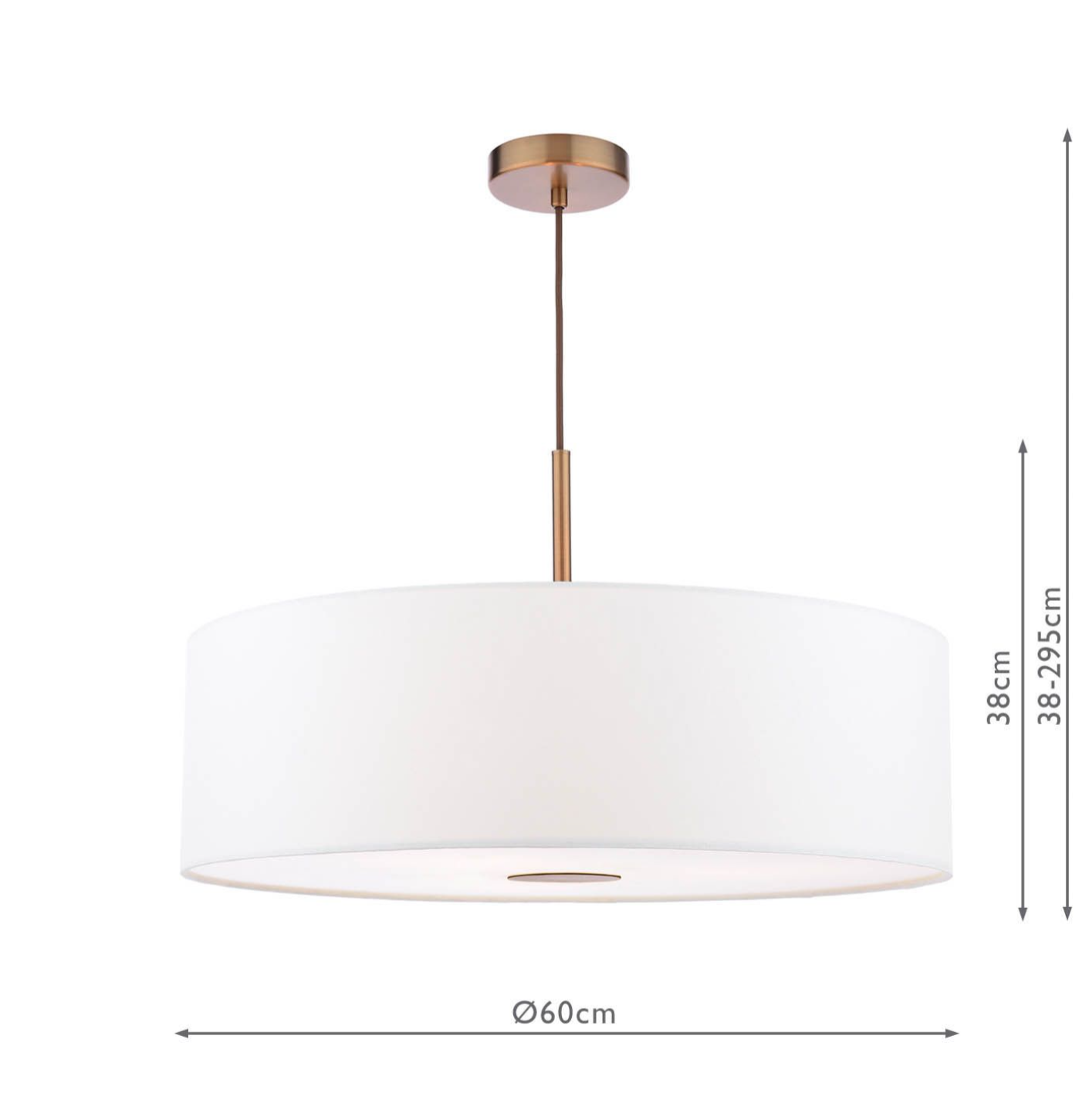 Isla 3 Light Pendant- Antique Bronze and Ivory Shade