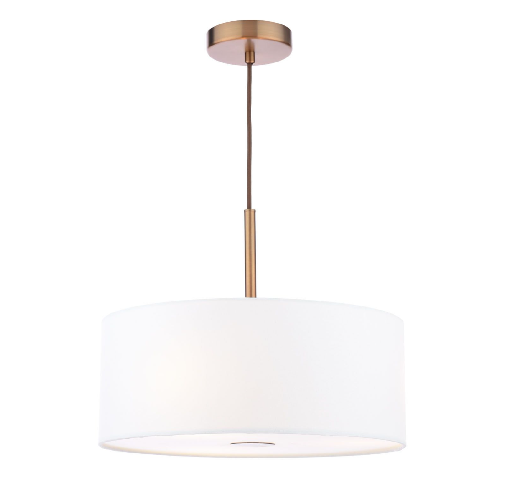 Isla 3 Light Pendant- Antique Bronze and Ivory Shade