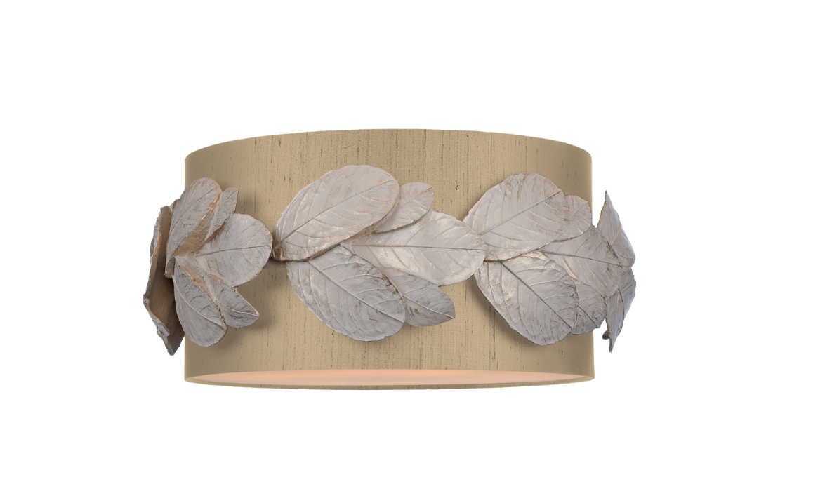Laurel 4 Lt Flush Light-  Cream/Gold With Bespoke Shade