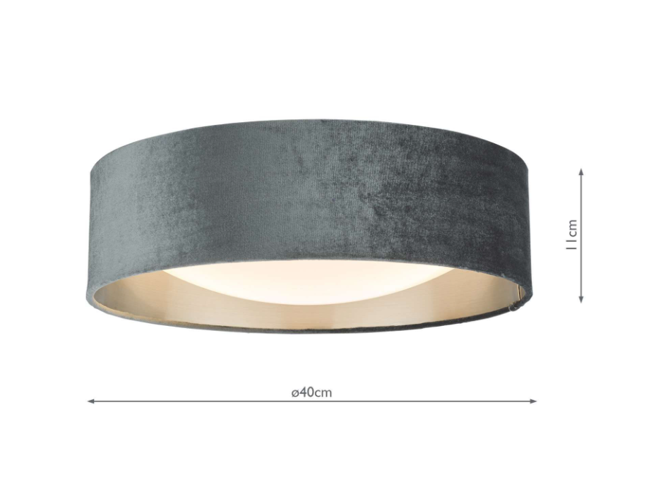 Nysa 2/3Lt Flush Light- Various Finishes