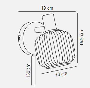 Milford Mini Wall Light- Black