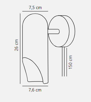 Rochelle Wall Light-  Black