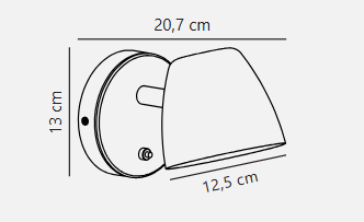 Theo Wall Light- Black Finish