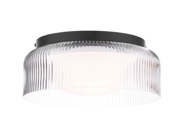Charissa Bathroom Ceiling Light- Polished Chrome/ Black Finish