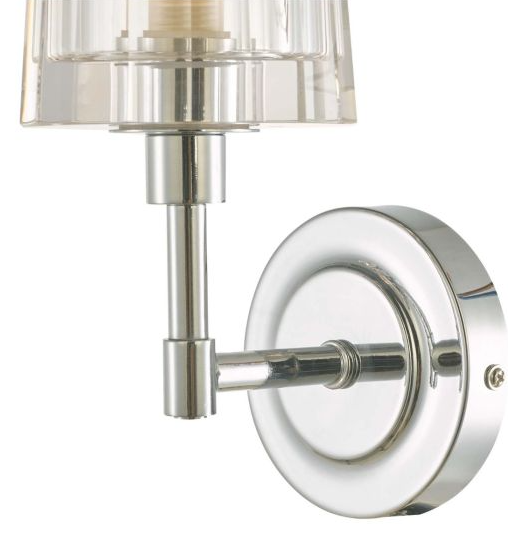 Blake Bathroom Wall Light- Polished Chrome and Crystal