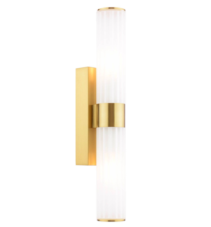 Lars 2 Light Bathroom Wall Light- Polished Chrome/ Brushed Gold/ Black Finishes