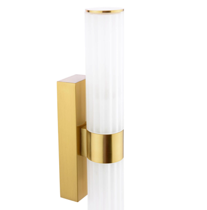 Lars 2 Light Bathroom Wall Light- Polished Chrome/ Brushed Gold/ Black Finishes