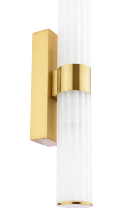 Lars 2 Light Bathroom Wall Light- Polished Chrome/ Brushed Gold/ Black Finishes