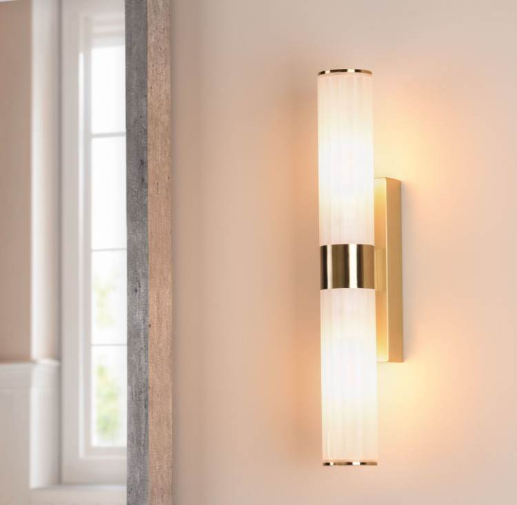 Lars 2 Light Bathroom Wall Light- Polished Chrome/ Brushed Gold/ Black Finishes
