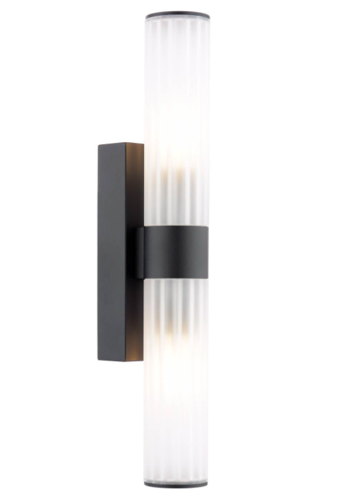 Lars 2 Light Bathroom Wall Light- Polished Chrome/ Brushed Gold/ Black Finishes