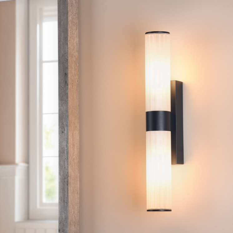 Lars 2 Light Bathroom Wall Light- Polished Chrome/ Brushed Gold/ Black Finishes