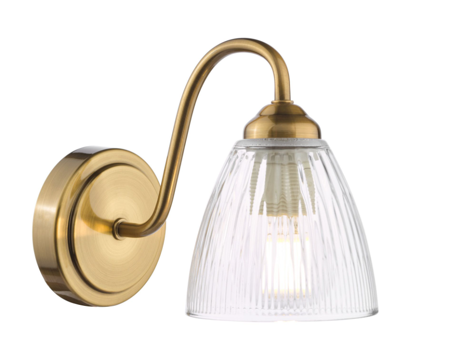 Glynis Wall Light- Antique Bronze/ Polished Nickel