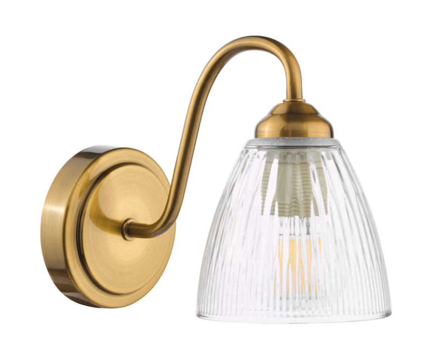 Glynis Wall Light- Antique Bronze/ Polished Nickel