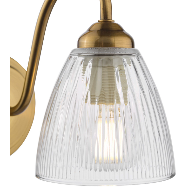 Glynis Wall Light- Antique Bronze/ Polished Nickel