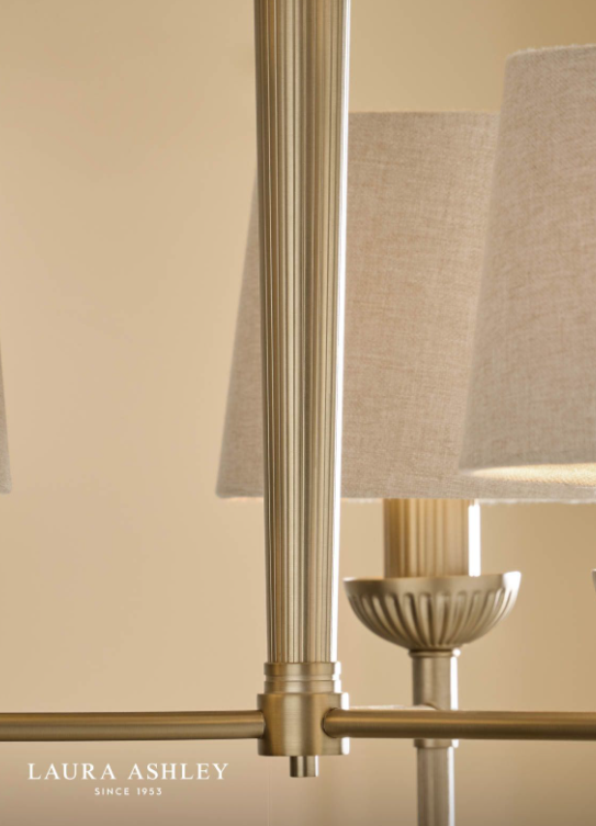 Sullivan 3 Light Semi-Flush Matt Champagne With Taupe Shade