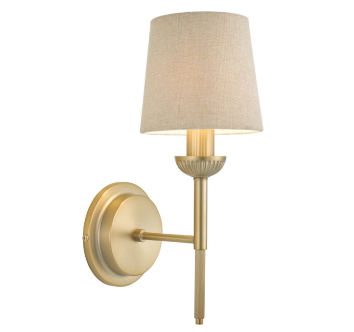 Sullivan Wall Light-  Matt Champagne With Shade