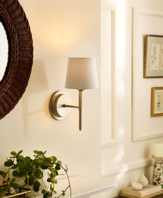 Sullivan Wall Light-  Matt Champagne With Shade