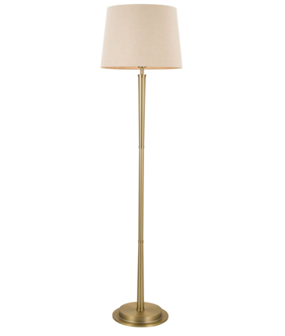 Sullivan Floor Lamp- Matt Champagne With Shade