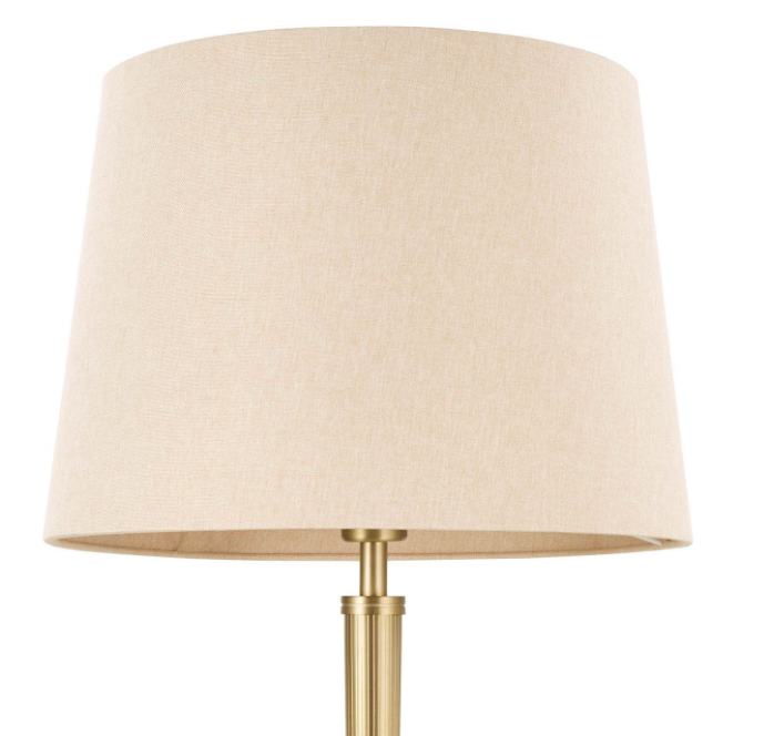 Sullivan Floor Lamp- Matt Champagne With Shade