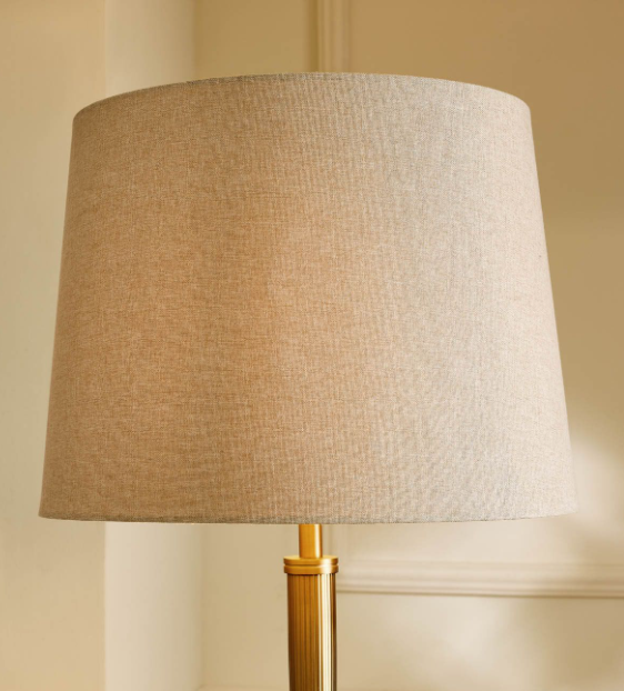 Sullivan Floor Lamp- Matt Champagne With Shade